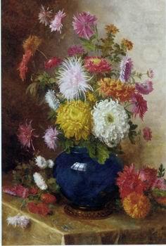 Floral, beautiful classical still life of flowers.111, unknow artist